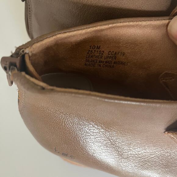 BOC Born Concept 'Bushney' Women's 10 Tan Leather Comfort Ankle Boot - Picture 4 of 8